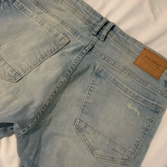 Pull&Bear - Light wash distressed super skinny jeans - Picture 5 of 7